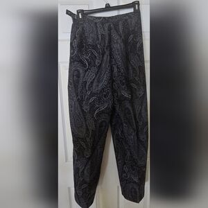 Talbots Blue Paisley Dress Pants